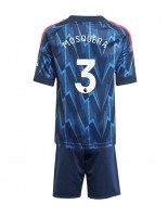 Arsenal Cristhian Mosquera #3 Venkovní dres pro děti 2025-26 Krátký Rukáv (+ trenýrky)